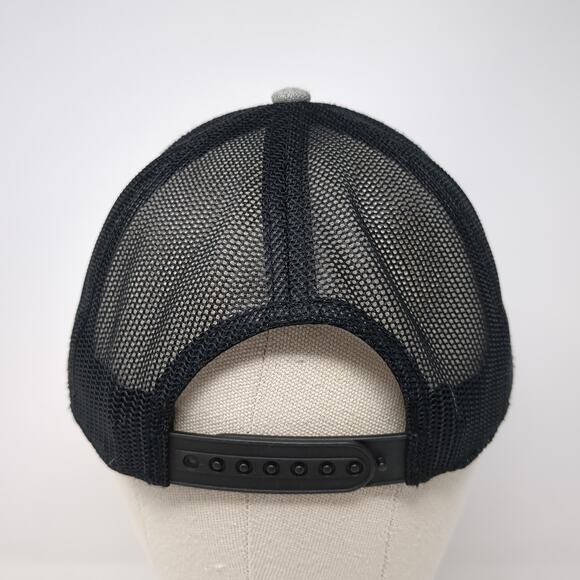 Meridian ID Scheels Snapback Trucker Hat Gray One Size Adjustable Mesh Back - Picture 6 of 11